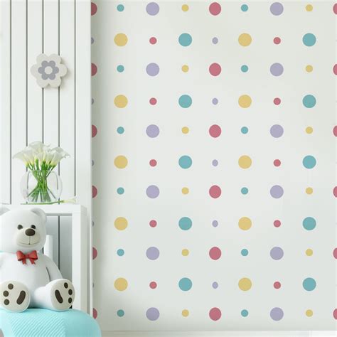 Papel De Parede Infantil Bolinhas