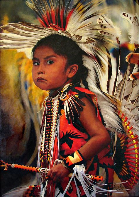 Western Art Original Oil Paintings By Lane Baxter Native American