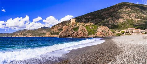 Corsica Island Beaches And Nature Scenery Porto Ota Stock Photo