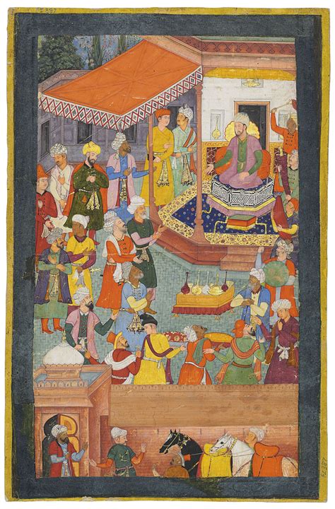 The Emperor Timur Enthroned Mughal India Circa Books