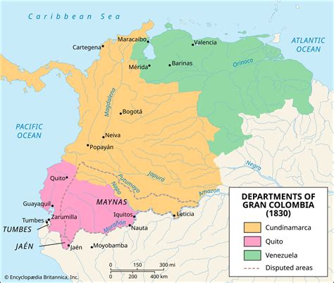 Gran Colombia History Attractions Map And Facts Britannica