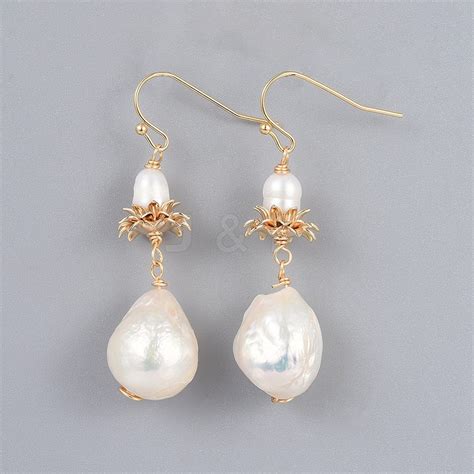 Wholesale Freshwater Pearl Dangle Earrings Jewelryandfindings Com