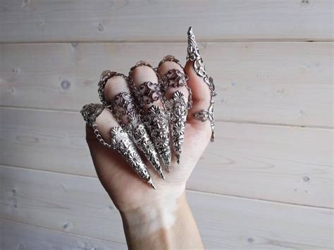 Double Ring Full Finger Claw Rake Claw Ring Etsy