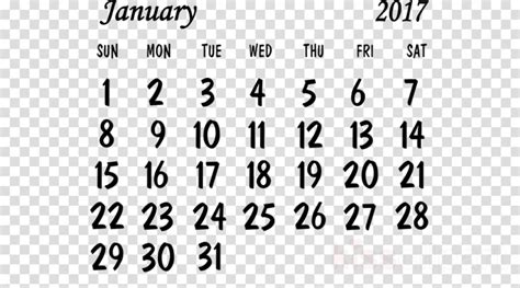 Download High Quality Calendar Clipart January Transparent Png Images
