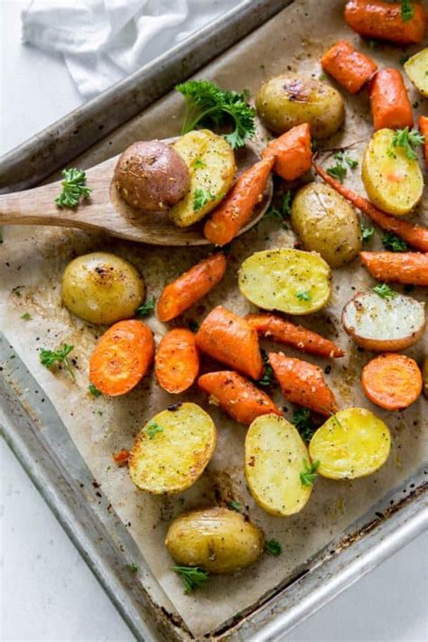 Easy Oven Roasted Potatoes And Carrots Spoonful Of Flavor