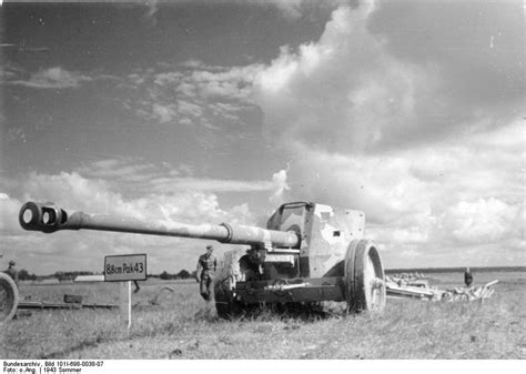 Cañón Contracarro 88 Cm Pak 4341 Scheunentor Alemania La Segunda
