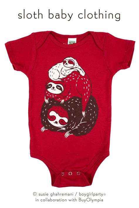 Sloth Baby Clothes Sloth Baby Clothing Cute Baby Clothes