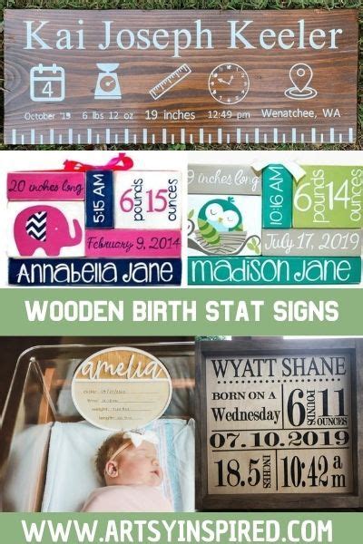 Birth Stats Templates Easy 10 Minute Diy Baby Keepsakes Artofit