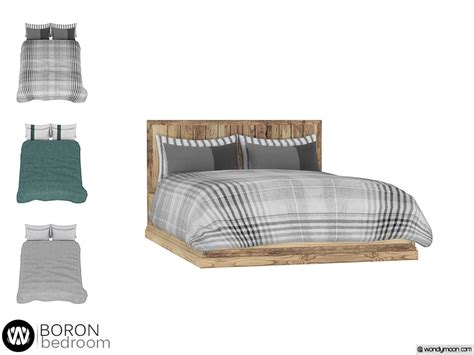 Wondymoons Boron Double Bed Blanket In 2021 Sims 4 Beds Sims 4 Cc