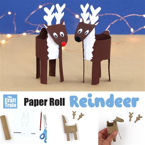Paper Roll Reindeer The Craft Train