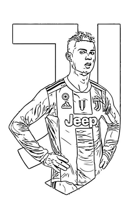 Dessin Ronaldo Cool Stock Dessin De Cristiano Ronaldo Colorie Par My