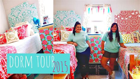 College Dorm Tour 2015 Lilly Pulitzer Inspired Youtube