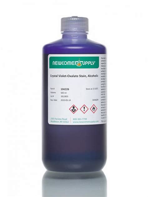 Crystal Violet Oxalate Stain Alcoholic Special Stains In