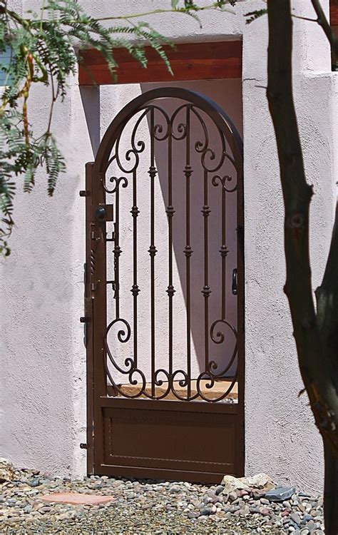 Tuscan Metal Garden Gates Iron Entry Doors Courtyard Design