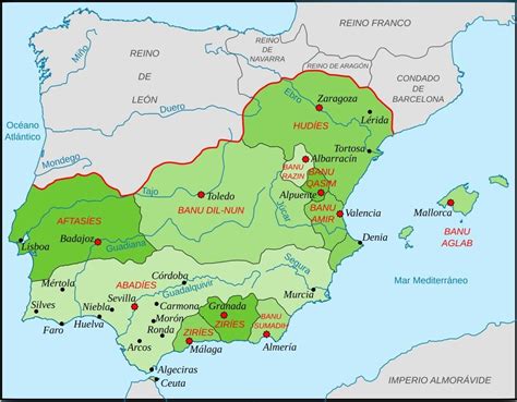 The Taifa Kingdoms C 1080 Ad Spain History History Of Portugal World