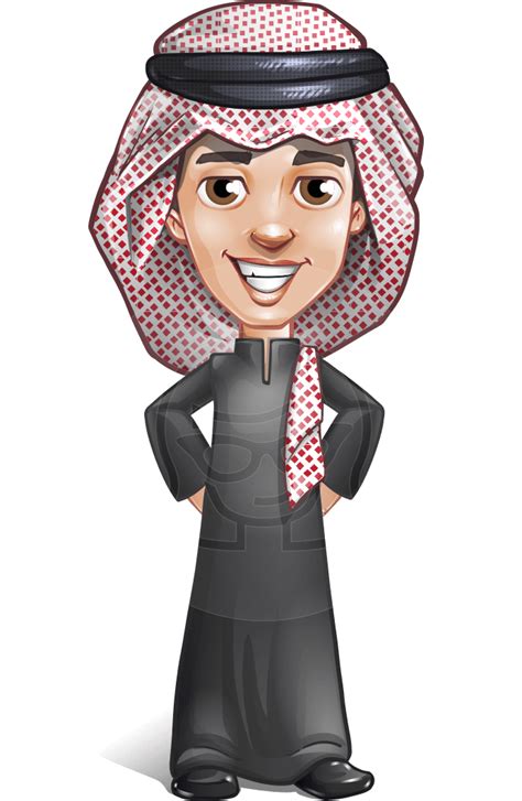 Young Muslim Man Cartoon Vector Character 112 Illustrations Graphicmama