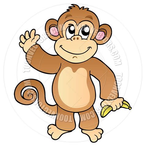 Monkey Eating A Banana Clipart Best