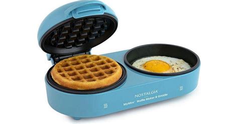 Nostalgia Mymini Waffle Maker And Griddle • See Price