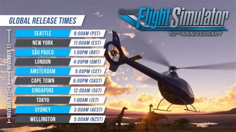 Release Schedule For Microsoft Flight Simulator 40th Anniversary Edition