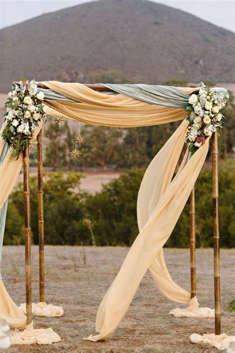 20 Best Floral And Fabric Wedding Arches On Pinterest