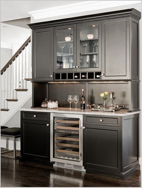 Cool Design Refrigerator Design On Dining Bar Cabinet Design Ideas