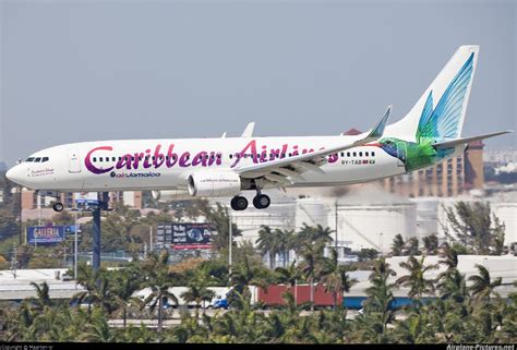 9y Tab Caribbean Airlines Boeing 737 800 At Fort Lauderdale