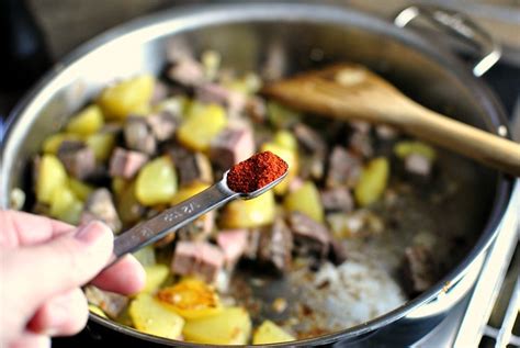 A deliciously satisfying breakfast and great way to use up leftover prime rib. Simply Scratch Fried Egg Topped Prime Rib Breakfast Hash - Simply Scratch