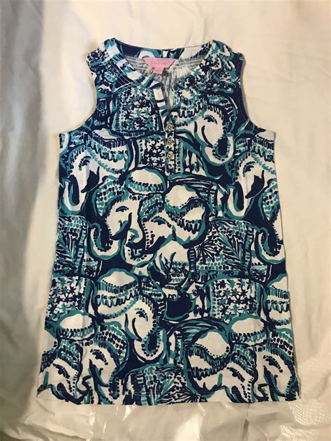 Lilly Pulitzer Mini Essie Dress Indigo Keep On Trunkin Women