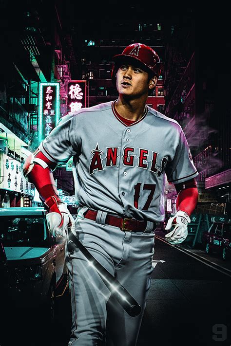 Shohei Ohtani Wallpaper On Behance Baseball Wallpaper Mlb Baseball