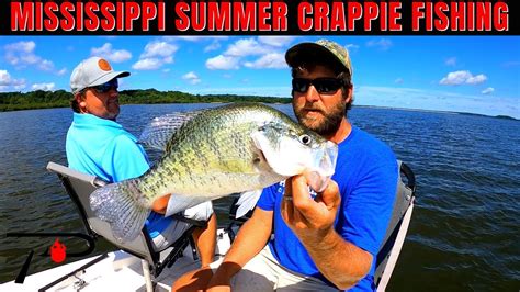 Northern Mississippi Summer Crappie Fishing Youtube