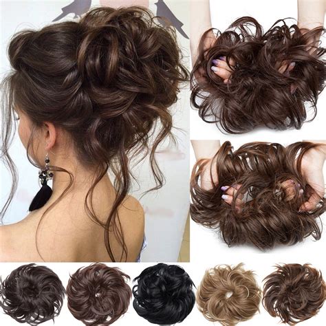 Sego Messy Bun Hair Piece Ponytail Hair Extension Synthetic Scrunchy