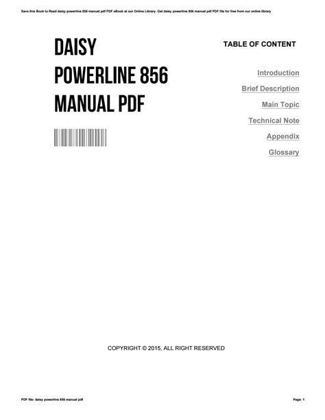 Daisy Powerline Manual Pdf By Alonzowilson Issuu