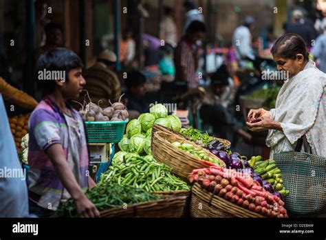 Vegetable Market Ahmedabad Gujarat India Stock Photo Alamy