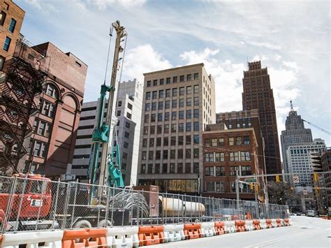 Mapping Detroits Construction Boom With Images Downtown