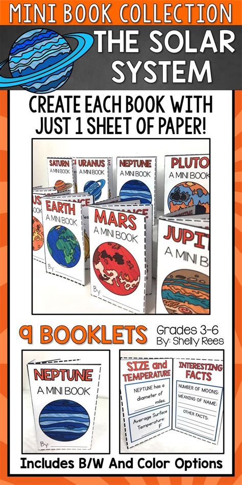 Solar System And Planets Activity Mini Booklets Students