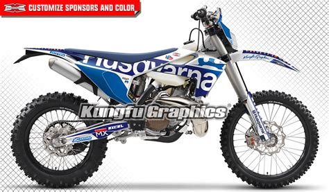 Kungfu Graphics Dirt Bike Stickers Design Decals Kit For Husqvarna Te