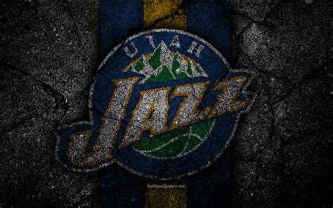 Utah Jazz Nba 4k Logo Black Stone Basketball Western Conference