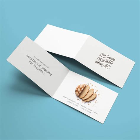 Free templates for folded business cards. Folded Business Cards | Tradeprint