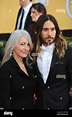 LOS ANGELES, CA - JANUARY 18, 2014: Jared Leto & mother Constance Leto ...