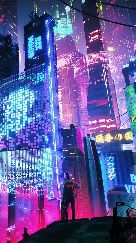 Unduh 44 Iphone Wallpaper Neon City Gambar Populer Postsid