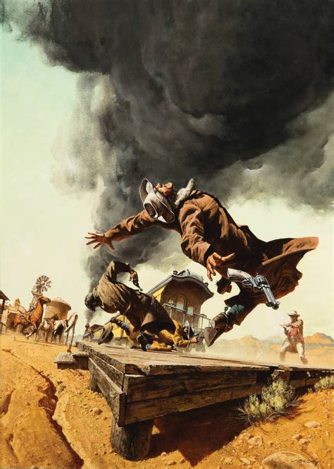Frank Mccarthy Once Upon A Time In The West Oil On Board X Westerns Movie Poster Art