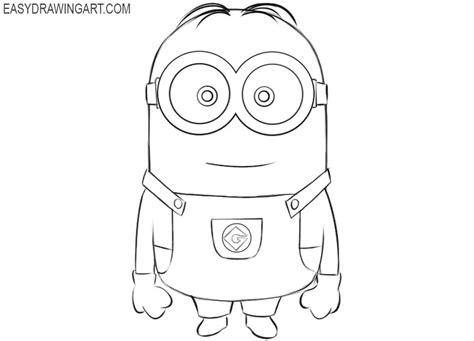 How To Draw A Minion Easy Drawing Art