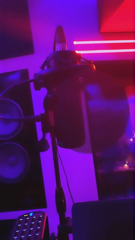 Purple Aesthetic Home Recording Studio Setup
