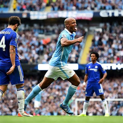 Riyad mahrez scores fine solo winner for pep guardiola's side at the etihad. Manchester City V Chelsea 2015 | Soccer Box