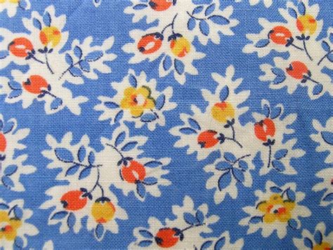 1930s Print Vintage Fabric Prints Retro Prints Vintage Floral Fabric