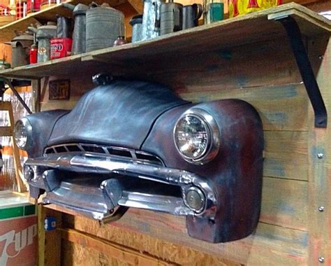 52 Dodge Coronet Wall Piece Display Shelf Repurposed Vintage Car Parts