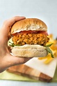 Vegan 'Chicken' Burgers - Easy Cheesy Vegetarian