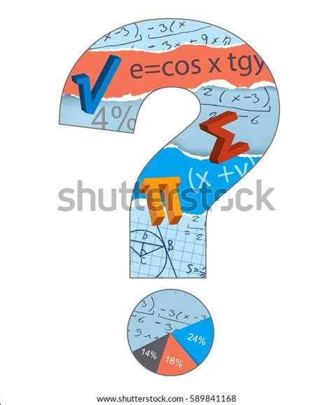 Math Question Mark Mathematics Symbols Inside Stock Vector Royalty