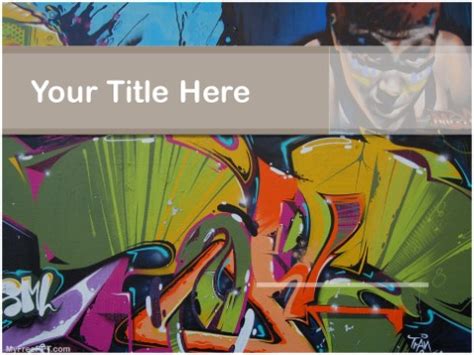 Graffiti vorlage abo spezial gratis train youtube. Free Graffiti PowerPoint Templates - MyFreePPT.com