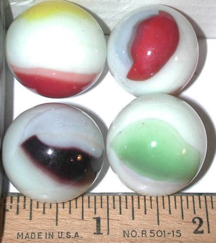 Vintage Marble King Marbles Lot 1 Inch Size Machine Made Shooter Marbles